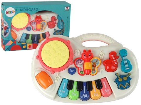 Pianinko Edukacyjne Klawisze Instrumenty Motylki Panel Edukacyjny Muzyczny LEAN Toys