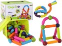 Duży Zestaw Klocków Magnetycznych W Kuferku 64 Elementy LEAN Toys