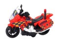 Motocykl Policyjny Motor Wóz Policyjny Światło Dźwięk Motorek Mix LEAN Toys