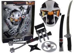 Ninja Zestaw Wojownika Miecz Maska Shuriken Dyski Pazury Kiścień LEAN Toys