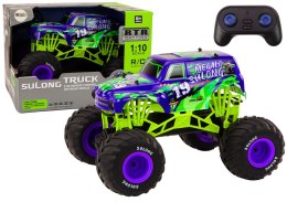 Auto Terenowe Zdalnie Sterowane 2.4G RC 1:10 Ghost Fioletowy LEAN Toys