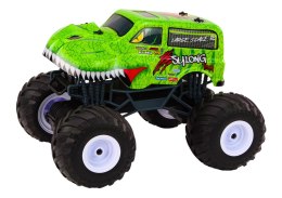 Auto Terenowe Zdalnie Sterowane 2.4G RC 1:12 Dinozaur Zielony LEAN Toys