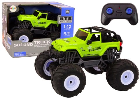 Auto Terenowe Zdalnie Sterowane 2.4G RC 1:12 Zielony LEAN Toys