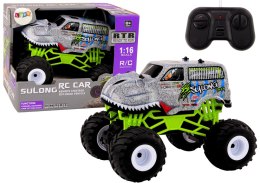 Auto Terenowe Zdalnie Sterowane RC 1:16 Dinozaur Siwy LEAN Toys