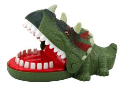 Gra Zręcznościowa Gryzący Dinozaur Triceratops Zielony Światła Dźwięki LEAN Toys