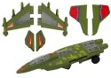 Myśliwiec Militarny F35 Jeżdżący Światła Dźwięki Zielony LEAN Toys