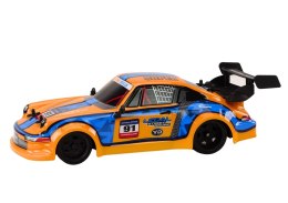 Autko Zdalnie Sterowane RC 1:16 Gumowe Koła Drift Pomarańczowy LEAN Toys