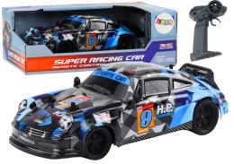 Autko Zdalnie Sterowane RC 1:18 Gumowe Koła Drift Niebieski LEAN Toys