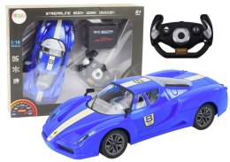 Auto Sportowe Zdalnie Sterowane Na Pilota 1:16 R/C Niebieskie LEAN Toys