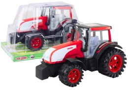 Duży Traktor Farmerski Rolniczy Napęd Czerwony LEAN Toys