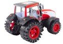 Duży Traktor Farmerski Rolniczy Napęd Czerwony LEAN Toys