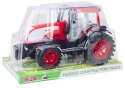 Duży Traktor Farmerski Rolniczy Napęd Czerwony LEAN Toys