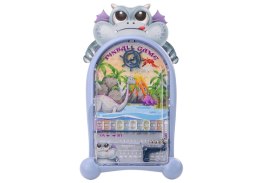 Gra Zręcznościowa Pinball Dinozaury Smok Stojak Niebieski LEAN TOYS