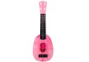 Ukulele Dla Dzieci Mini Gitara 4 Struny Motyw Brzoskwini Gitarka Różowa 15″ Marka niezdefiniowana