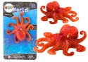 Figurka Gumowa Ośmiornica Pomarańczowa Sea World LEAN TOYS