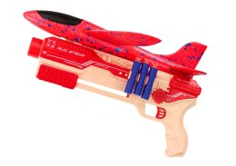 Pistolet Na Strzałki Kulki Piankowe Wyrzutnia Samolotu Tarcza Zestaw 5w1 LEAN Toys