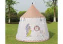 Namiot Indiański Tipi Dla Dzieci Beżowy 125 Cm LEAN Toys