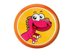 Dysk Latający Frisbee z Dinozaurem Pomarańczowy 20 Cm LEAN TOYS