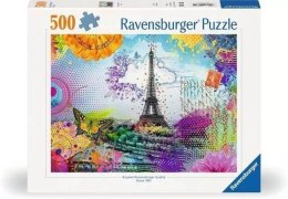 Puzzle 500 Pocztówka z Paryża Ravensburger