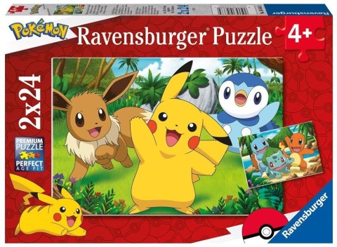 Puzzle dla dzieci 2x24 Pokemon Ravensburger