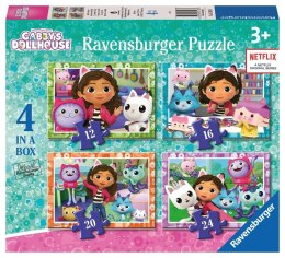 Puzzle dla dzieci 4w1 Koci Domek Gabi Ravensburger