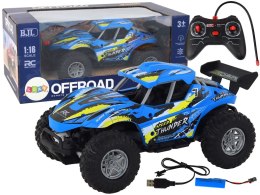 Auto 1:16 Zdalnie Sterowane Off-Road Samochód Terenowy RC Niebieski Marka niezdefiniowana