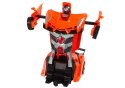 Auto Robot Transformer 2w1 Pilot R/C Zdalnie sterowane Pomarańczowy LEAN Toys