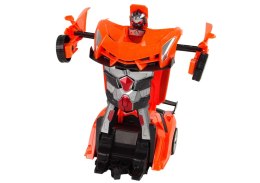 Auto Robot Transformer 2w1 Pilot R/C Zdalnie sterowane Pomarańczowy LEAN Toys