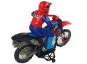 Motor Crossowy Zdalnie Sterowany 1:10 2.4G Niebieski 20 km/h Dym Dźwięk LEAN Toys