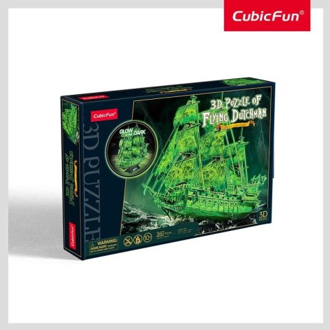 Puzzle 3D Latający Holender świecący w ciemności Cubic Fun