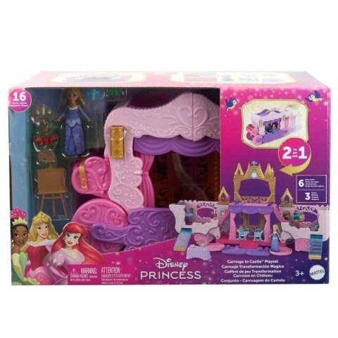 Disney Princess. Zestaw 2w1 Karoca i Zamek HWX17 Mattel