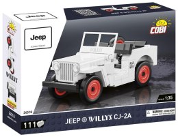 Jeep Willys CJ-2A biały Cobi