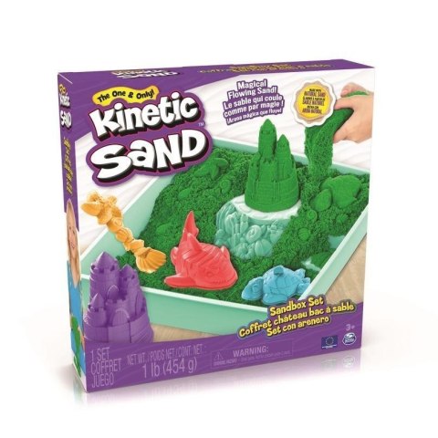 Kinetic Sand - Piasek z foremkami zielony SPIN MASTER