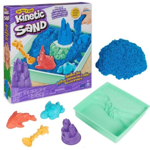 Kinetic Sand - Zestaw Piaskownica niebieski SPIN MASTER