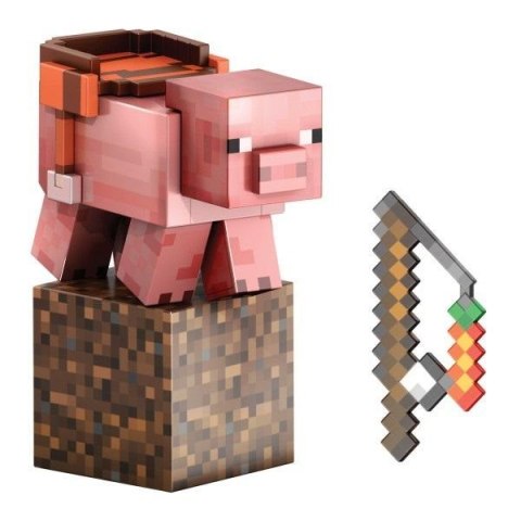 Minecraft Diamentowy Poziom Świnia Figurka Mattel