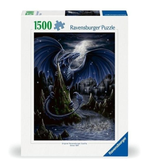 Puzzle 1500 Czarny smok Ravensburger