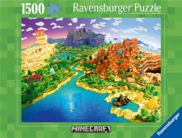 Puzzle 1500 World of Minecraft Ravensburger