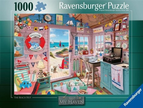 Puzzle 1000 Chatka na plaży Ravensburger