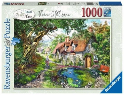 Puzzle 1000 Droga wśród wzgórza kwiatów Ravensburger