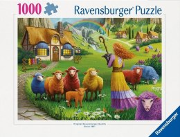 Puzzle 1000 Kolorowa wełna Ravensburger