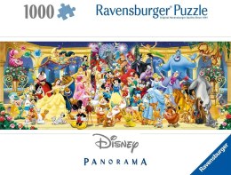 Puzzle 1000 Panorama Postacie Disney Ravensburger