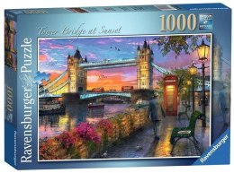 Puzzle 1000 Tower Bridge o zachodzie słońca Ravensburger