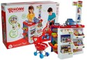 Zabawkowy Market z Wózkiem Kasa Fiskalna Skaner Artykuły Spożywcze Zakupy LEAN Toys