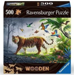 Puzzle drewniane 500 Tygrys Ravensburger