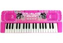 Keyboard Pianino Organy Dla Dzieci 37 Klawiszy z Mikrofonem Różowy LEAN Toys