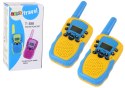 Walkie Talkie Krótkofalówki Żółto - Niebieski Zasięg 3km Dla Dzieci LEAN Toys