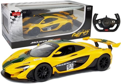 Auto R/C McLaren P1 GTR Rastar 1:14 Żółte na pilota Rastar