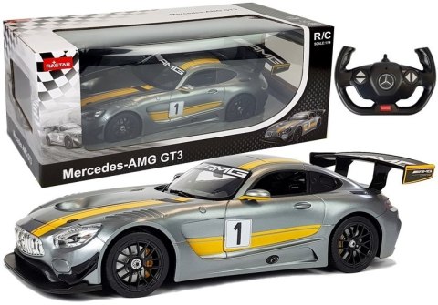 Auto R/C Mercedes AMG GT3 Rastar 1:14 Szare na pilota Rastar