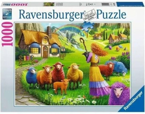 Puzzle 1000 Kolorowa wełna Ravensburger