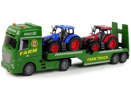 Zestaw Farma Laweta Ciężarówka Traktor Dźwięk Światła 3 El. LEAN Toys